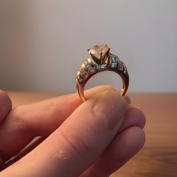 14k Solid Gold DQCZ (Dominique Cubic Zirconia) Ring - Picture 3 of 5